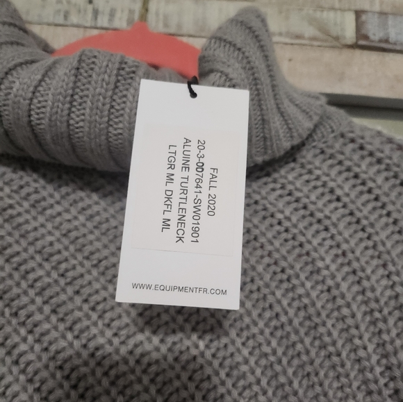 Equipment Aluine Layered Wool-Blend Turtleneck Sweater - Picture 5 of 14